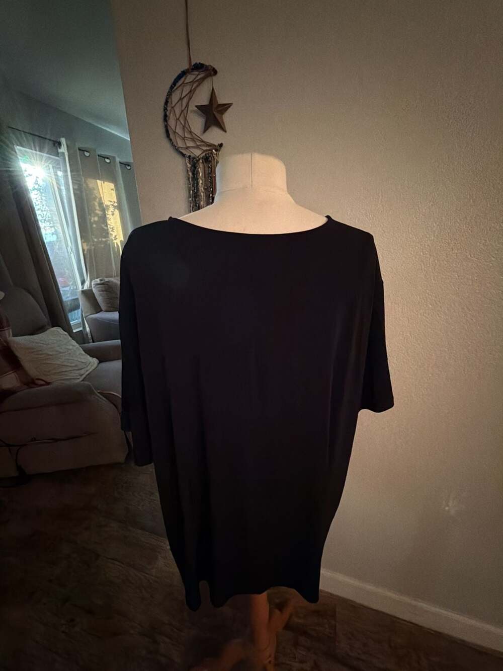 Susan Graver Essentials Liquid Knit 3/4 Sleeve Tunic Top - Picture 3 of 6